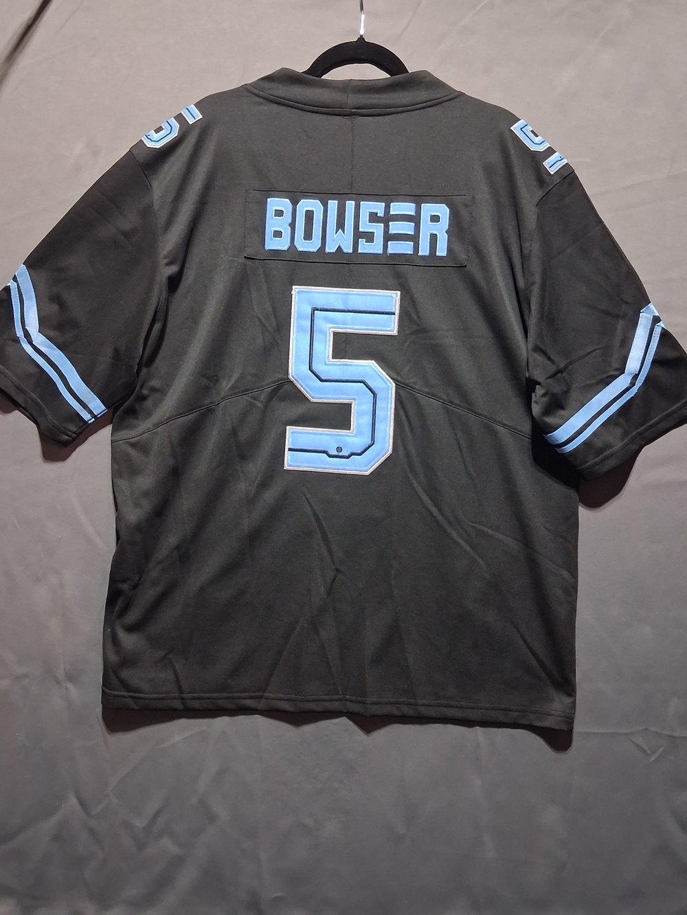 Nike Mission VI Black and Light Blue 'Bowser 5' Graphic Jersey